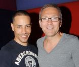 Laurent Ruquier et Steevy Boulay en juin 2010 à Paris