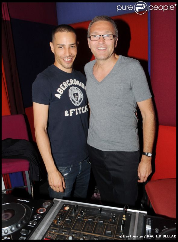 Laurent Ruquier et Steevy Boulay en juin 2010 à Paris