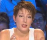 Natacha Polony sur le plateau d'On n'est pas couché, samedi 24 septembre 2011 sur France 2.