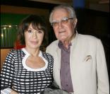 Georges Filloud et son épouse Danièle Evenou. Le journaliste est décédé en septembre 2011.   