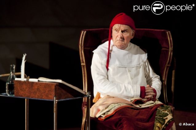 Michel Bouquet joue Le malade imaginaire, le 2 août 2009 à Ramatuelle.