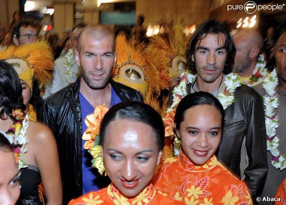 Zidane et les siens en Polynésie