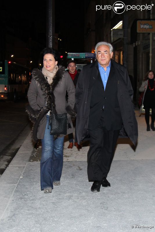 Dominique Strauss Kahn et Anne Sinclair à Paris le 26 novembre 2011