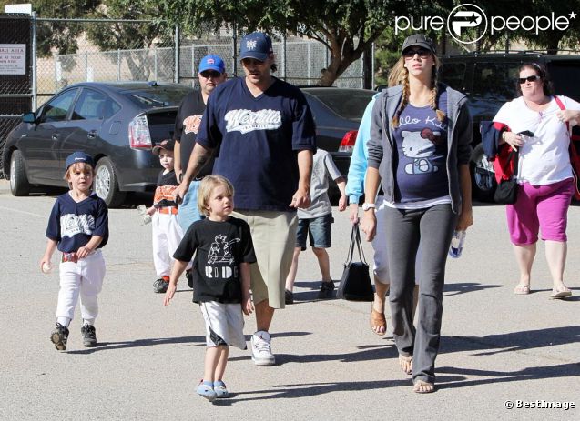 Kevin Federline et ses deux fils en mars 2011