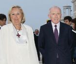 François Pinault et son épouse à Venise, le 1er juin 2011. 