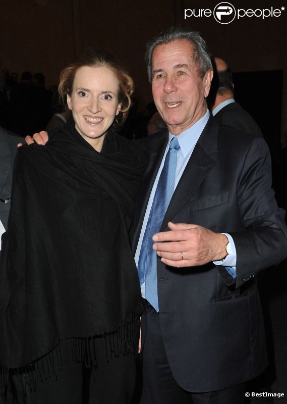 Nathalie Kosciusko-Morizet et Jean-Louis Debré lors de l'inauguration du théâtre éphémère de la Comédie Française à Paris, le 9 janvier 2012