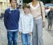 Rentrée des classes pour les princes Nikolai et Felix de Danemark, le 15 août 2011, accompagnés de leur mère, la comtesse Alexandra.
