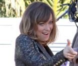 Olivia Wilde s'amuse sur le tournage de Burt Wonderstone à Las Vegas le 10 janvier 2012