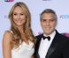 George Clooney et Stacy Keibler : Le couple glamour célèbre la victoire