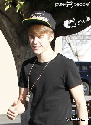 Justin Bieber à Los Angeles, le 5 janvier 2012