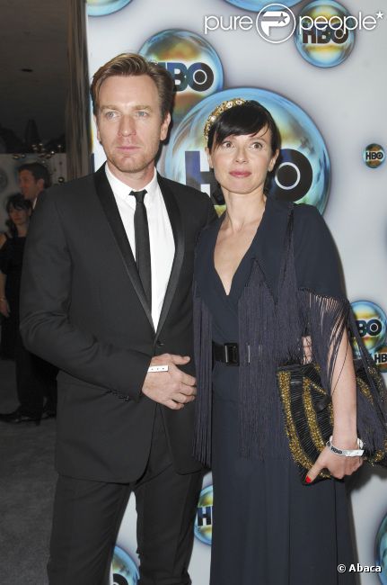 Ewan McGregor et Eve Mavrakis à l'after party des Golden Globes de HBO, le 15 janvier 2012 à Los Angeles.