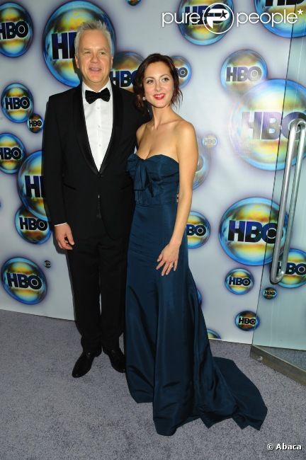 Tim Robbins et Eva Amurri à l'after party des Golden Globes de HBO, le 15 janvier 2012 à Los Angeles.