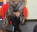 La princesse Laurentien des Pays-Bas fait la lecture aux élèves de l'école primaire De Windroos d'Amersfoort, le 18 janvier 2012, dans le cadre du National reading Breakfast.