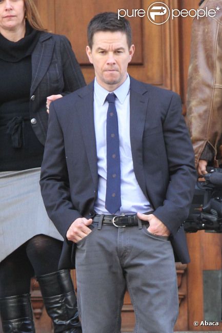 Mark Wahlberg sur le tournage de Broken City le 20 novembre 2011 à New York