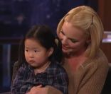 Katherine Heigl sur le plateau de Jimmy Kimmel avec son adorable fille
