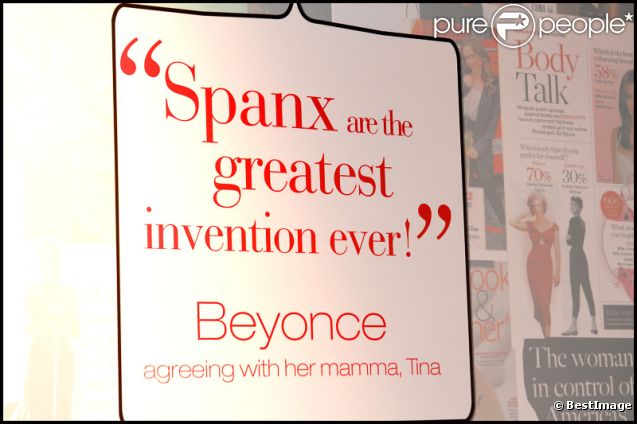 Beyonce est fan de Spanx, la marque de lingerie qui fait fureur auprès des stars américaines s'installe au Salon International de la Lingerie le 22 janvier 2012