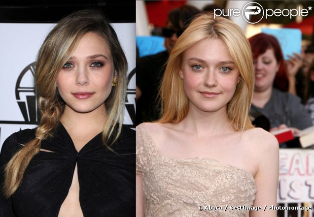 Elizabeth Olsen, en janvier 2012, et Dakota Fanning, en juin 2010 à Los Angeles.