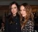 Anna Mouglalis et Vanessa Paradis au Dîner de la mode pour le Sida au Pavillon d'Armenonville à Paris, le 26 janvier 2012.