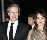 Juliette Binoche, Lambert Wilson et Marie Gillain au Dîner de la mode pour le Sida au Pavillon d'Armenonville à Paris, le 26 janvier 2012.
