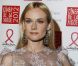 Diane Kruger au Dîner de la mode pour le Sida au Pavillon d'Armenonville à Paris, le 26 janvier 2012.