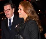 La princesse Madeleine de Suède arrive au Carnegie Hall, à New York, pour un concert du Swedish Youth Orchestra, le 26 janvier 2012.