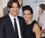 Demi Moore et son mari Ashton Kutcher à Los Angeles en janvier 2011