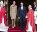 Le prince Albert et la princesse Charlene de Monaco assistaient dans la matinée du 27 janvier 2012 à la messe pontificale donnée par Mgr Bernard Barsi en l'honneur de Sainte Dévote, en la cathédrale Saint-Nicolas.