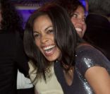 Rosario Dawson, de très bonne humeur comme à l'accoutumée lors de la Lambertz Monday Night à Cologne, le 30 janvier 2012.