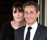 Carla Bruni (enceinte) et son époux Nicolas Sarkozy à Deauville en 2011. 