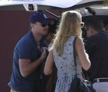Leonardo DiCaprio et Erin Heatherton au Mexique le 25 janvier 2012.  