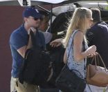Leonardo DiCaprio et Erin Heatherton au Mexique le 25 janvier 2012. <br />