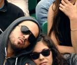 Alysson Paradis et son compagnon à Roland Garros, le 31/05/08