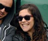 Alysson Paradis et son compagnon à Roland Garros, le 31/05/08
