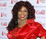 La chanteuse Chaka Khan assure le spectacle dès son arrivée au Hammerstein Ballroom à New York, le 8 février 2012.