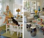 Kristen Bell pose en 2009 dans sa maison d'Hollywood Hills pour le magazine américain In Style 