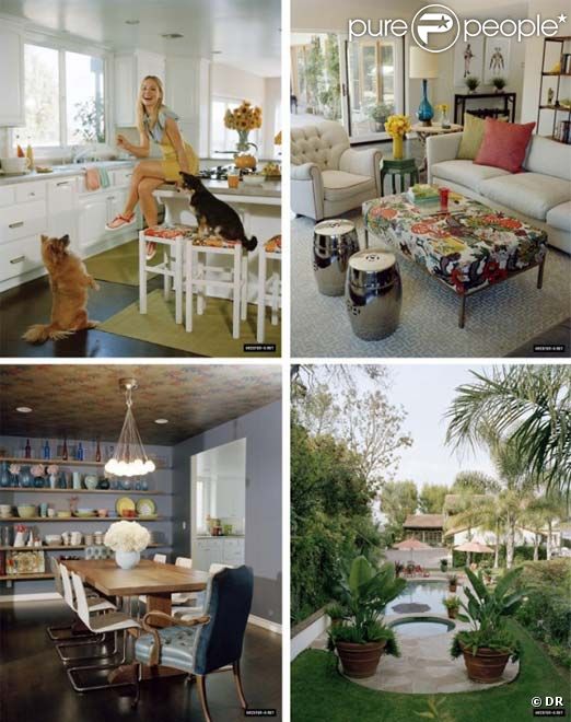 Kristen Bell pose en 2009 dans sa maison d'Hollywood Hills pour le magazine américain In Style 