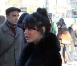 Vanessa Hudgens fait un petit shopping au célèbre Bon Marché, à Paris, le samedi 11 février 2012.