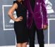 Alicia Keys et son époux Swizz Beatz sur le tapis rouge de la cérémonie des 54e Grammy Awards au Staples Center de Los Angeles le 12 février 2012. Les stars étaient nombreuses à être venues accompagnées pour la grand-messe des récompenses musicales américaines.