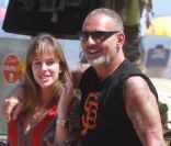 Christian Audigier et sa douce Nathalie Sorensen à Rio le 10 février 2012