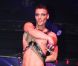 Benjamin des Queers dévoile son nouveau look très SM lors d'une soirée au Queen à Paris le 15 février 2012