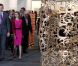 La princesse Letizia et le prince Felipe d'Espagne inauguraient le 16 février 2012 le 31e Salon de l'art contemporain de Madrid, ARCOmadrid.