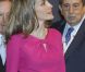 La princesse Letizia et le prince Felipe d'Espagne inauguraient le 16 février 2012 le 31e Salon de l'art contemporain de Madrid, ARCOmadrid.