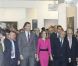 La princesse Letizia et le prince Felipe d'Espagne inauguraient le 16 février 2012 le 31e Salon de l'art contemporain de Madrid, ARCOmadrid.
