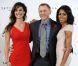 Bérénice Marlohe, Daniel Craig et Naomie Harris en novembre 2011 à Londres lors de la première conférence de presse de  Skyfall. 