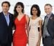 Javier Bardem, Bérénice Marlohe, Naomie Harris et Daniel Craig en novembre 2011 à Londres lors de la première conférence de presse de  Skyfall. 
