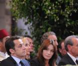 Nicolas Sarkozy et Carla Bruni dans l'église