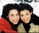 Marie Fugain et sa soeur Laurette en décembre 1999 à Courchevel