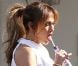Jennifer Lopez sur le tournage d' American Idol , le 19 avril 2012 à Los Angeles