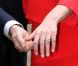 Photo des fiançailles du grand-duc héritier Guillaume de Luxembourg et de la comtesse Stéphanie de Lannoy, le 27 avril 2012, au château de Berg, à l'issue du déjeuner réunissant leurs deux familles, au lendemain de l'annonce de leurs fiançailles.