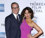 Clark Gregg et Jennifer Grey lors de l'avant-première à New York dans le cadre du festival de Tribeca du film Avengers, le 28 avril 2012